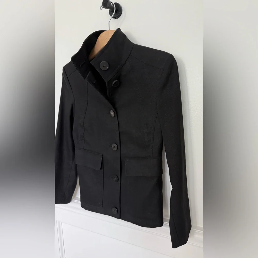 Burberry London Black Silk Cotton Weave Jacket • 4 - Picture 6 of 15